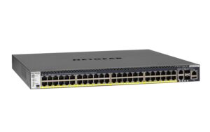 Netgear GSM4352PA: 48Port PoE+ Switch,4x10G Managed, 48x PoE+ 480 Watt, 19