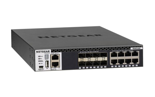 Netgear XSM4316S: 16 Port Managed Switch 8x 10GBase-T, 8x SFP+, L3, halbe Breite