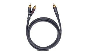 Oehlbach Subwoofer Kabel BOOOM 2.0m 1x Cinch männlich/ 2x Cinch männlich, black