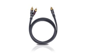 Oehlbach Subwoofer Kabel BOOOM 5.0m 1x Cinch männlich/ 2x Cinch männlich, black