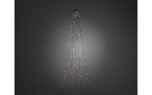 Konstsmide Baummantel LED, 5x30 LED, Indoor Bernsteinfarben, Kabel dunkelgrün