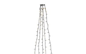 Konstsmide Baummantel LED, 5x50 LED, Indoor Bernsteinfarben, Kabel dunkelgrün