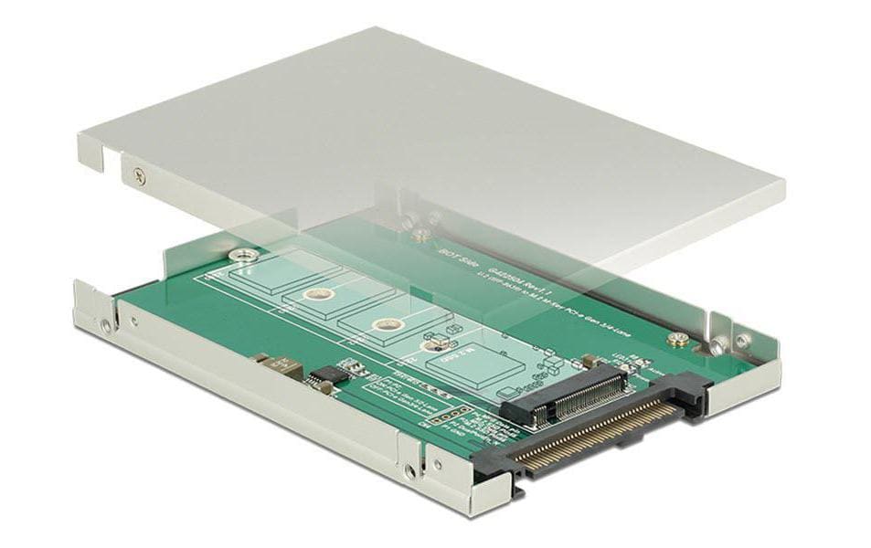 Delock M.2 zu U.2 Gehäuse 2.5 9.5mm Betrieb von M.2 NVME SSD an U.2 Anschluss kaufen Schweiz | Mediatech.ch