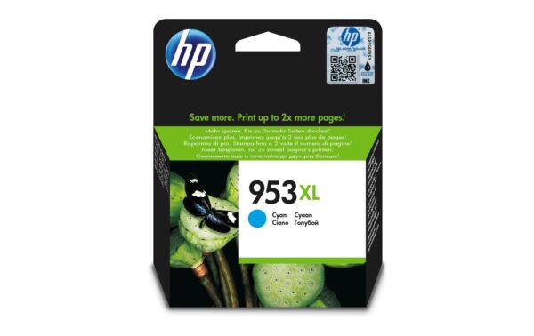 HP Tinte Nr. 953XL - Cyan (F6U16AE) Seitenkapazität ~ 1'450 Seiten