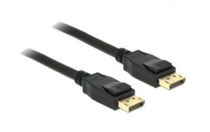 453094 - Mediatech Delock DisplayPort - Displayport Kabel, 1m Schwarz, Auflösung bis 3820 x 2160 @ 60 Hz