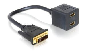 Delock Monitorsplitter DVI-D zu 2xHDMI Duallink DVI-D, passiv kaufen Schweiz | Mediatech.ch