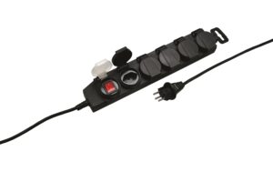 STEFFEN STEBA DRY Steckdosenleiste 5xT13 IP21, mit Schalter, 3m Gd-Kabel, bis -25C