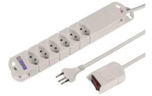 459762 - Mediatech STEFFEN STEBA VARIABL Steckerleiste 6xT13 3m Kabel, Schaltmauskabel 2m kaufen Schweiz | Mediatech.ch
