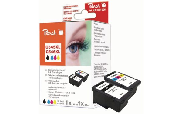 464896 - Mediatech Peach Tinte Canon PG-545XL/CL-546XL MP bk/c 1x18ml 585S. 1x 17ml 545 S. kaufen Schweiz | Mediatech.ch