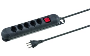 STEFFEN STEBA STRONG Steckerleiste 5xT13 Steckdosen längs, schwarz, 3m Kabel kaufen Schweiz | Mediatech.ch