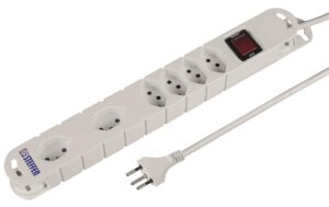 STEFFEN STEBA VARIABL Steckerleiste 6xT13 Steckdosen längs+quer, weiss, 3m Kabel kaufen Schweiz | Mediatech.ch