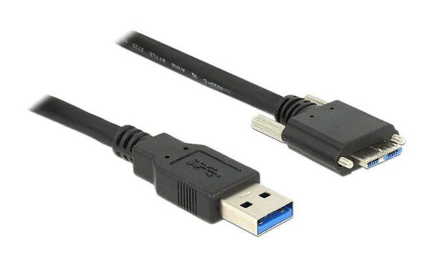 Delock USB3.0 Kabel, 1m, A-MicroB A-Stecker auf MicroB Stecker verschraubbar kaufen | Mediatech.ch