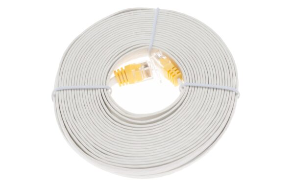 Swisscom HF Kabel CAT6 Ethernet 10m, flach, weiss