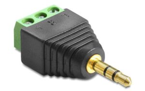 Delock Terminalblock 3.5mm Klinke Stecker 3 Pin Terminalblock