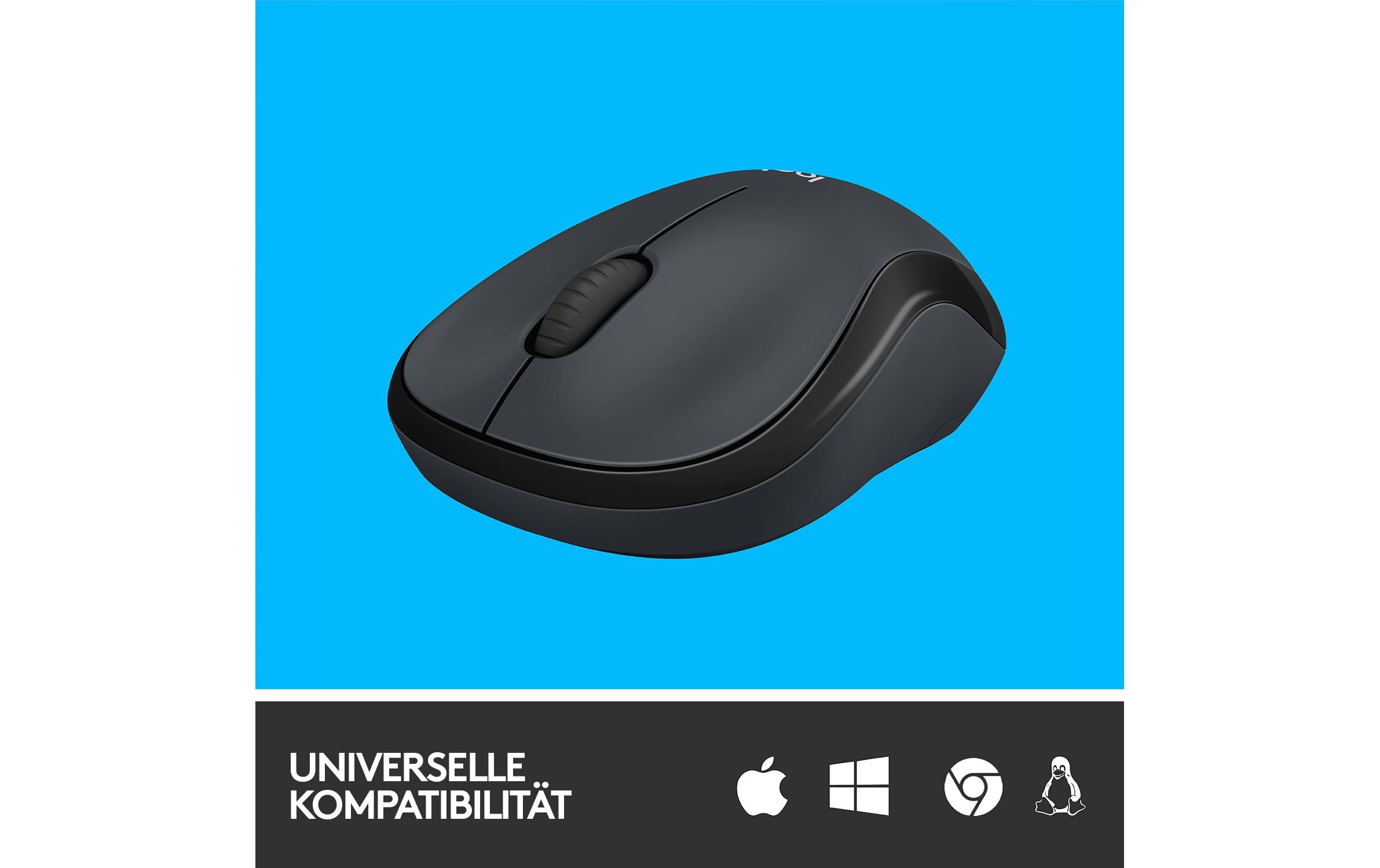 480068_3 - Mediatech Logitech M220 Silent Mouse black USB 2.4GHz