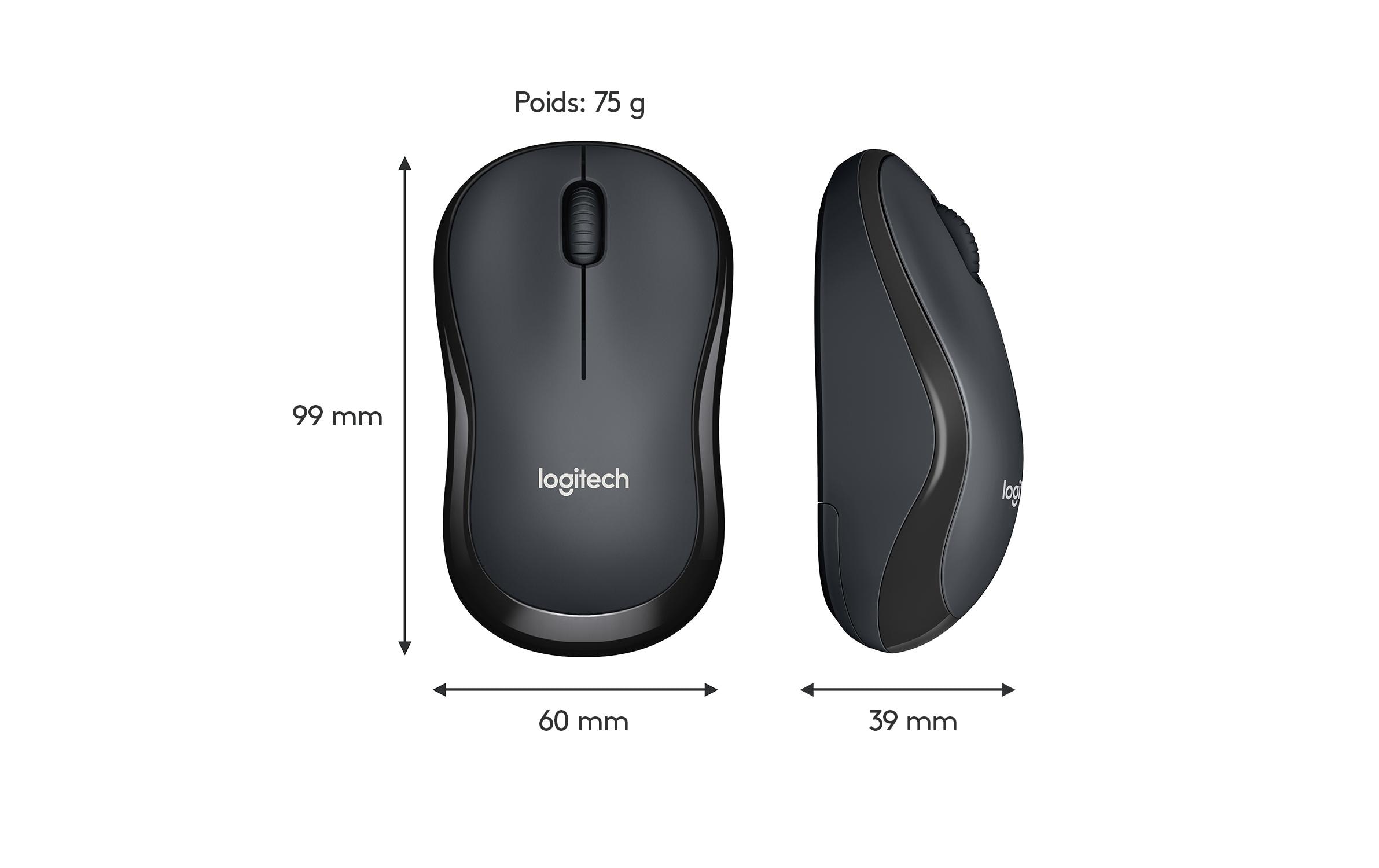480068_8 - Mediatech Logitech M220 Silent Mouse black USB 2.4GHz