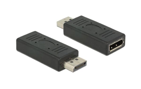 483864 - Mediatech Delock Displayport Port Schoner DP Stecker auf DP Buchse, schwarz kaufen | Mediatech.ch
