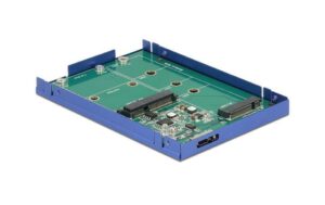 Delock USB.3.1 2.5Gehäuse für mSATA/ M.2 für mSATA oder SATA M.2 SSD an USB3.1 Gen2