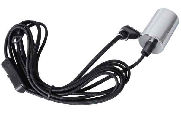 Star Trading Kabelleuchte mit Switch 3.5M E27 Chrom Textilkabel schwarz, Indoor kaufen | Mediatech.ch