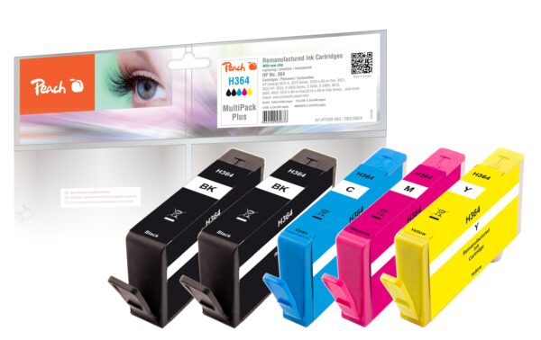 Peach Tinte HP No 364 MultiPack Plus 2x 9ml black + 3x 6.2ml kaufen Schweiz | Mediatech.ch