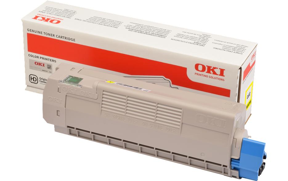 Oki Toner 46507505 zu Oki C612 yellow, 6'000 Seiten