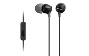 Sony Kopfhörer MDREX15APB, schwarz In-Ear, In-Line-Fernbedienung