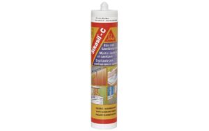 Sika Sikasil-C schwarz Silikon-Fugendichtstoff, 300 ml