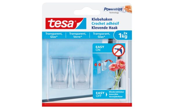 tesa Klebehaken transparent, Glas, 1 kg 2 x 1KG kaufen | Mediatech.ch
