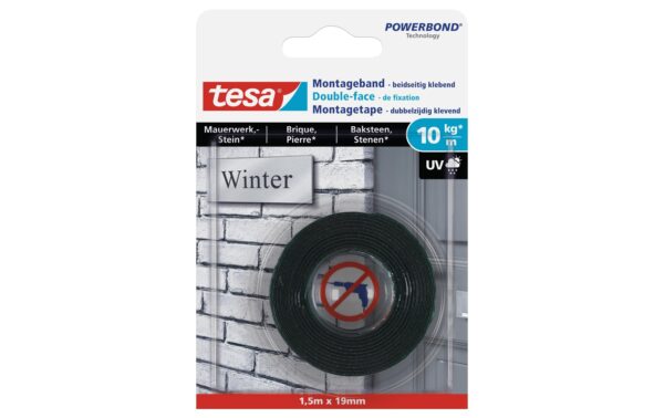 491936 - Mediatech tesa Montageband Mauerwerk, 10 kg 1,5 m x 19 mm kaufen | Mediatech.ch