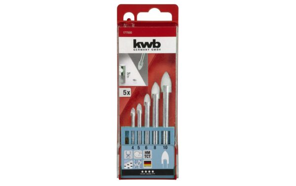 kwb Glasbohrersatz 5-teilig 