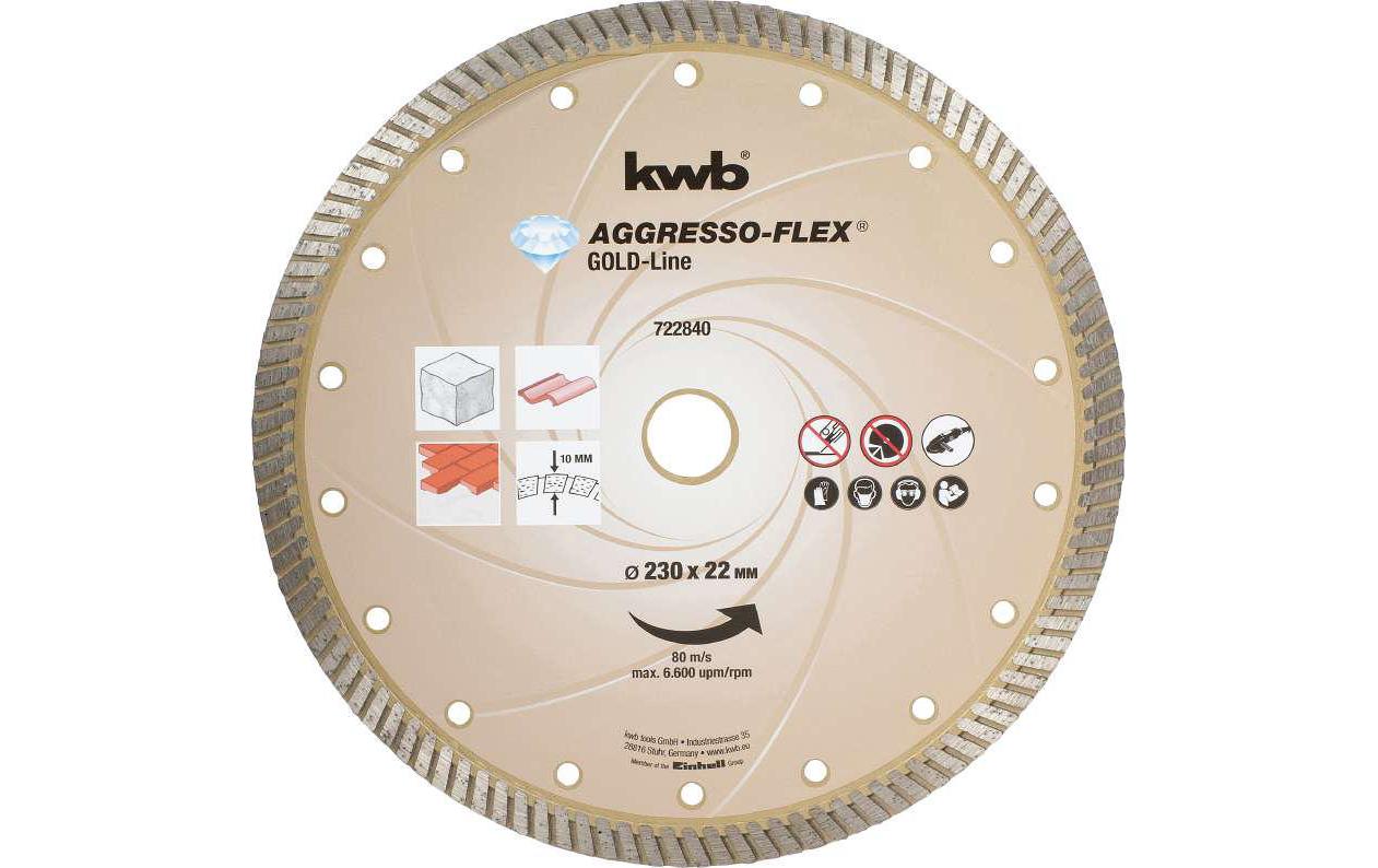 492684 - Mediatech kwb Diamant-Trennscheibe Goldline 230
