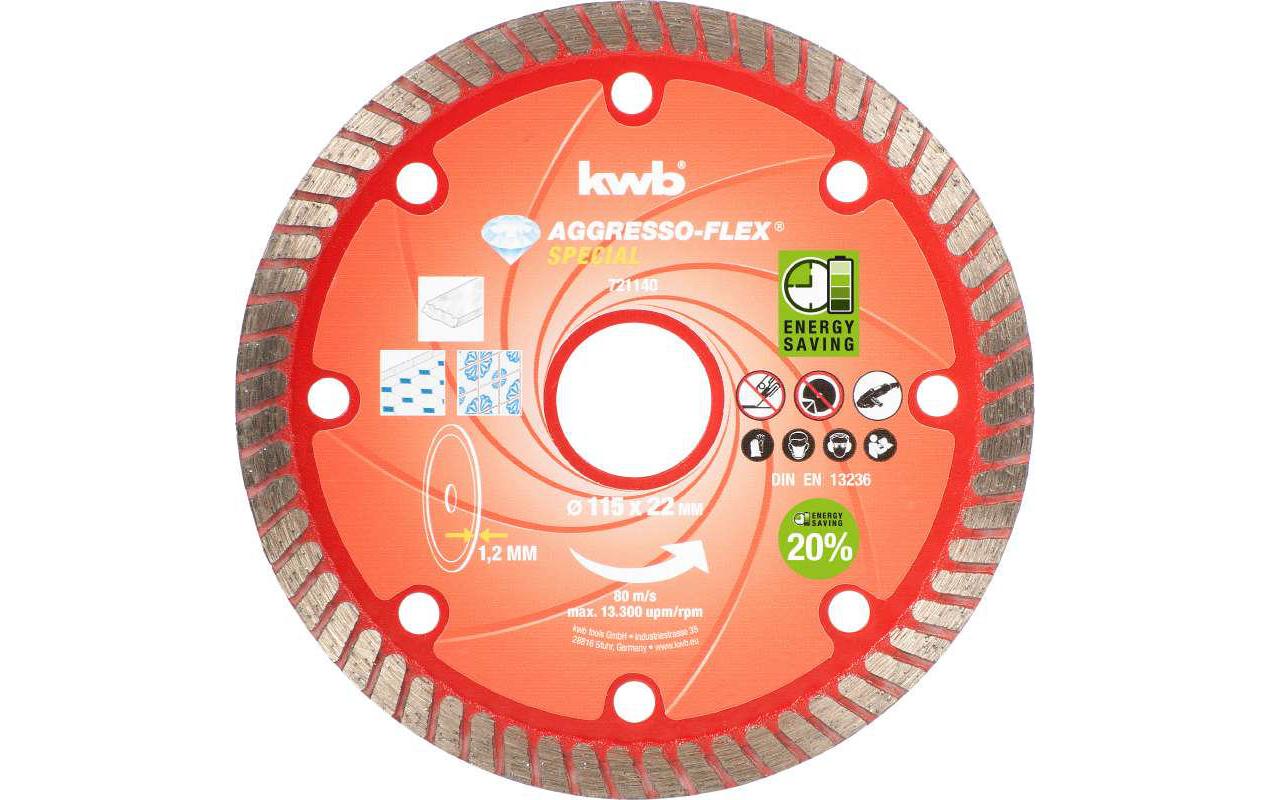 kwb Diamant-Trennscheibe Duenn 115X1,2 Sb