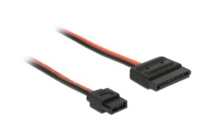SATA Adapterkabel für Slimline (ODD), 24cm 15Pin SATA Buchse zu Slim SATA 6Pin