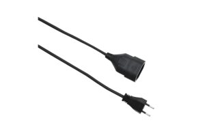 495457 - Mediatech Schönenberger Kunststoff-Verlängerungskabel, 3m, schwarz 2-polig, T11/T11, Kupplung angespritzt kaufen | Mediatech.ch
