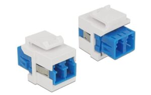 Delock Keystone Jack: LWL LC-LC Buchse-Buchse, Duplex Singlemode, blau kaufen Schweiz | Mediatech.ch