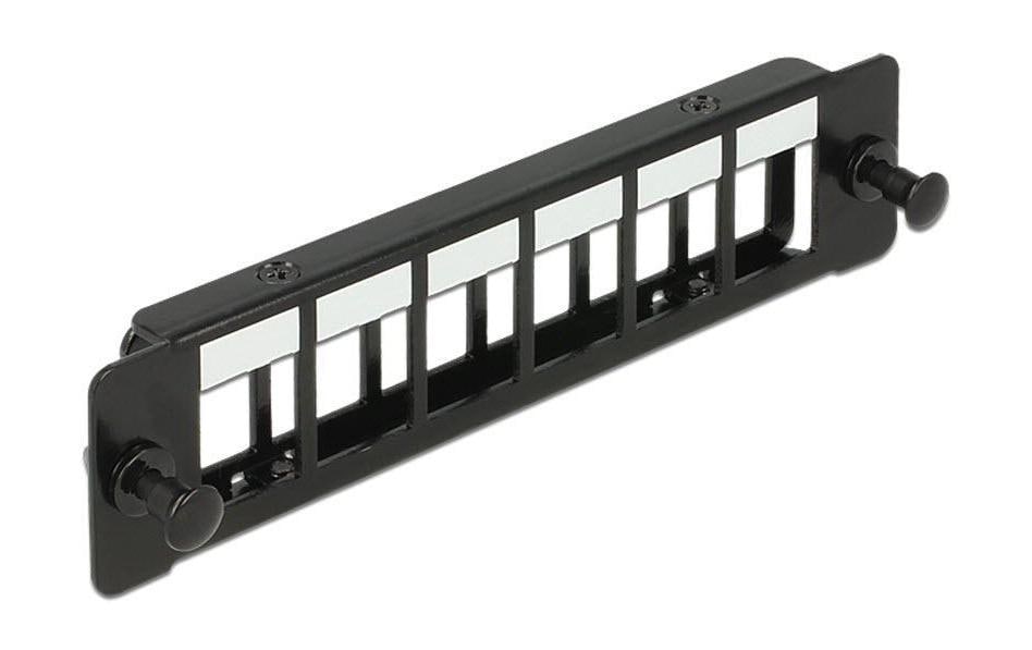 Delock Keystone Leergehäuse für Geräteinbau schwarz, für 6 Keystone Module kaufen Schweiz | Mediatech.ch