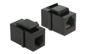 Delock Keystone Jack: RJ-12 Buchse-Buchse, schwarz kaufen Schweiz | Mediatech.ch