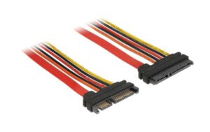 Kabel Serial ATA und Power, intern 10cm Verlängerung, 3,3, 5 und 12 Volt