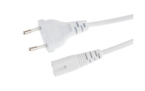Niwotron Netzkabel Euro T26 - C7, 10 m weiss T26 gerade, C7 gerade kaufen | Mediatech.ch