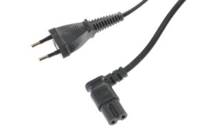 Netzkabel Euro T26 - C7, 1.5 m schwarz T26 gerade, C7 geweinkelt