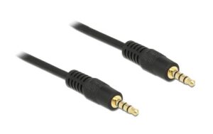 510598 - Mediatech Delock 3.5mm Audio Klinkenkabell 4-Pol 1m, 3.5mm Stecker auf 3.5mm Stecker kaufen | Mediatech.ch