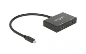 Delock Mini-Displayport zu 2xHDMI Splitter, 4K 2 HDMI Geräte an MiniDP Anschluss. DP V1.2 kaufen | Mediatech.ch