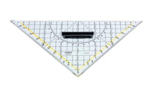 Linex: Geometriedreieck m. Grif 22.5cm Geo-Dreieck