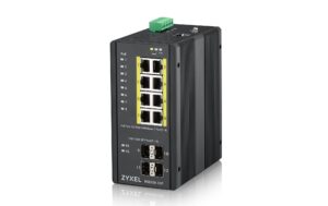 Zyxel RGS200-12P: 12 Port DIN Rail Switch 8xGE PoE+, 4x SFP, -40-+75°C, IP30 kaufen Schweiz | Mediatech.ch