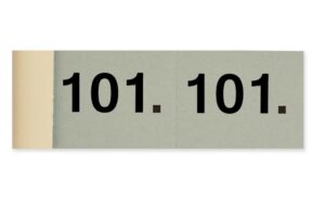 Simplex: Garderobeblocks 101-200 blau Doppelt nummeriert