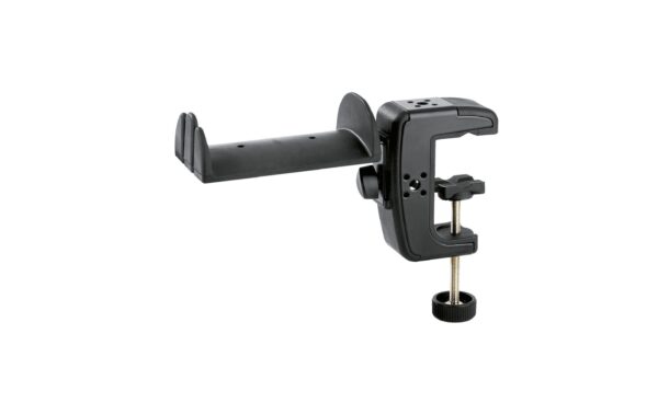 K&M 16085, Kopfhörerhalter mit Tischklammer, schwarz