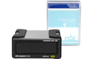 Tandberg RDX QuikStor: externes Laufwerk USB3+, Schwarz, inkl. 1TB, no Software