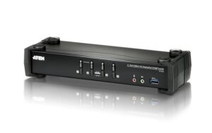 Aten CS1924: DP KVM Switch, 4 Port bis 3840x2160, USB, Klinke