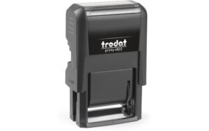 Trodat selbstfärbender Wortbandstempel 12 verschiedene Texte, Deutsch, 4mm