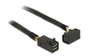 SAS Kabel: SFF8643--SFF8643, 0.5m,gewinkelt internes Multilane MiniHD-SAS Kabel